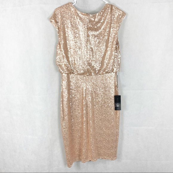 Tadashi Shoji Surplice Sequin Dress - Picture 9 of 15